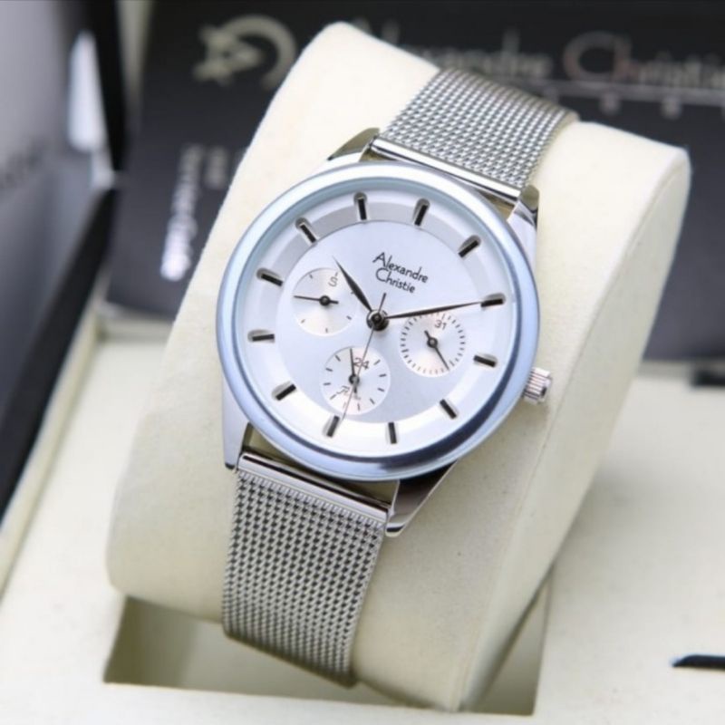ALEXANDRE CHRISTIE AC 2936 SILVER GARANSI RESMI