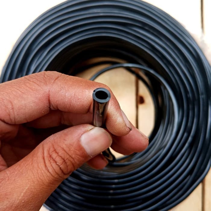 Selang aerator hitam 100m selang 1 roll hidroponik