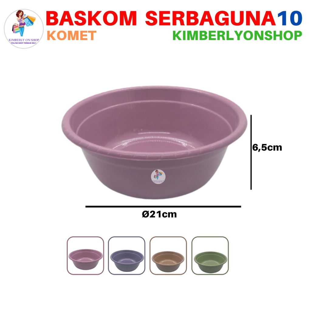 Kimberlyonshop Baskom Plastik 10 Elegent Komet Round Basin