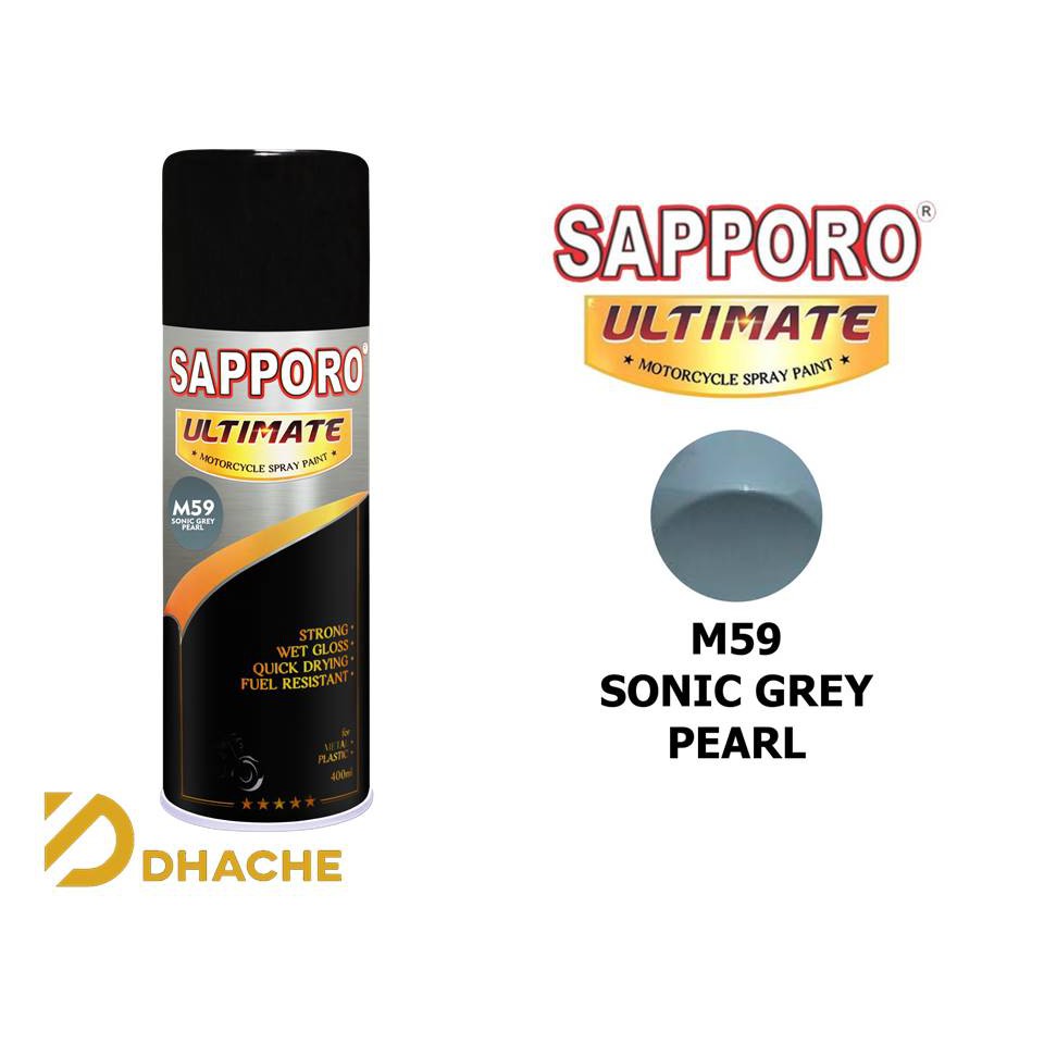 Cat Semprot Sapporo Ultimate M59 Sonic Grey Pearl / Sapporo Spray / Pilok / Pylox