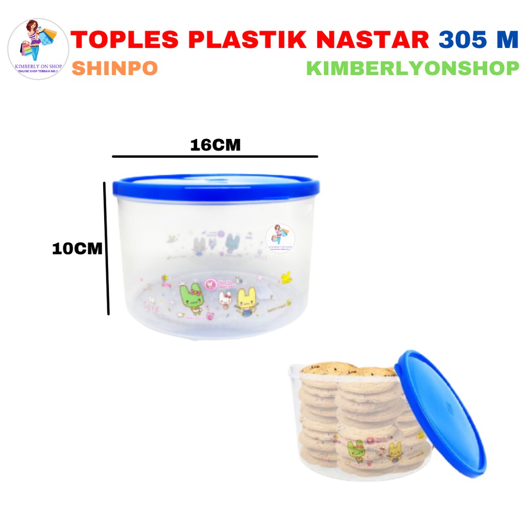 Toples Plastik Nastar Shinpo 305 M/ Kotak Makan / Kue / Serbaguna