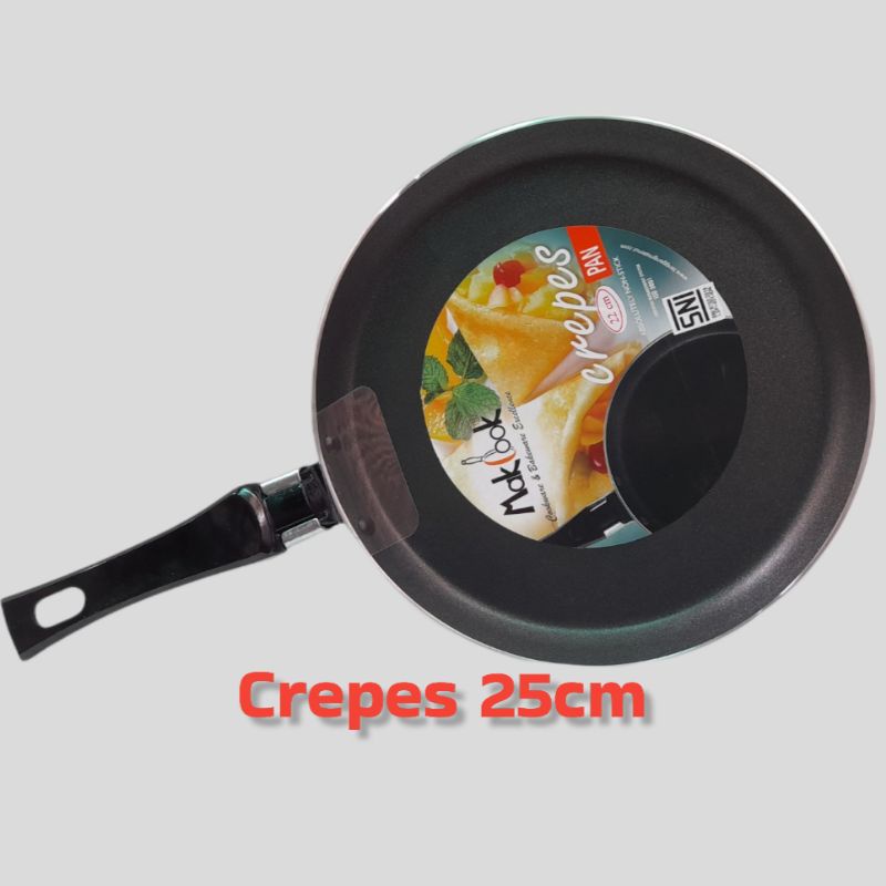 Makcook Crepes pan 25cm / teflon makcook 25 cm / teplon makcook 25 cm / teplon anti lengket 25 cm