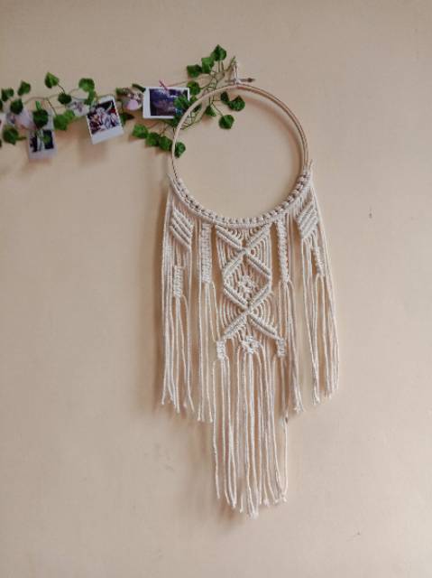 READY STOK) macrame hiasan dinding dream catcher / macrame wall hanging (HD 132)