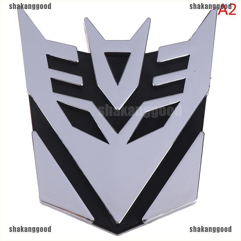 Skid Stiker Emblem Logo Transformers 3D Untuk Mobil