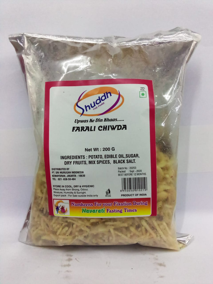 

SHUDDH FARALI CHIWDA 200GM (FOR FASTING)