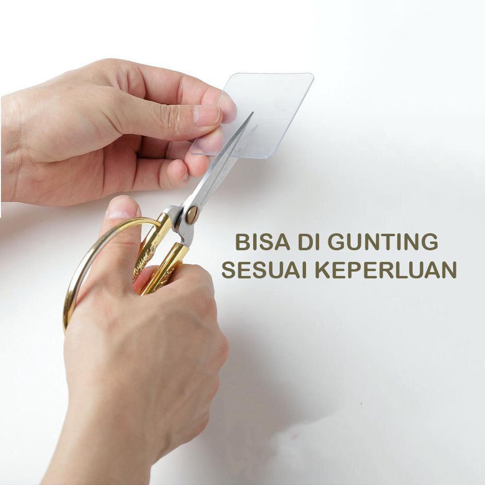 AS193  Double Tape Magic Side Nano Tape Papan Motif Baru Transparan Serbaguna