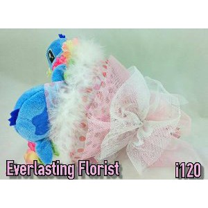 Bucket Lilo n Sitch   i120   Buket Bunga Bouquet Boneka Stitch  Ori