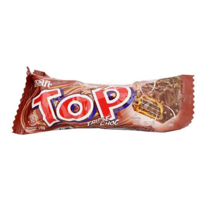 

Delfi Triple Choc Wafer Top 9 gr x 3 pcs - Coklat Top - Sembako Jogja