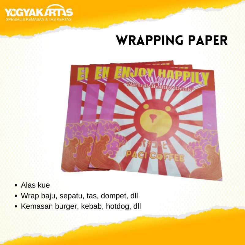

Wrapping Paper Burger Ukuran 30x30
