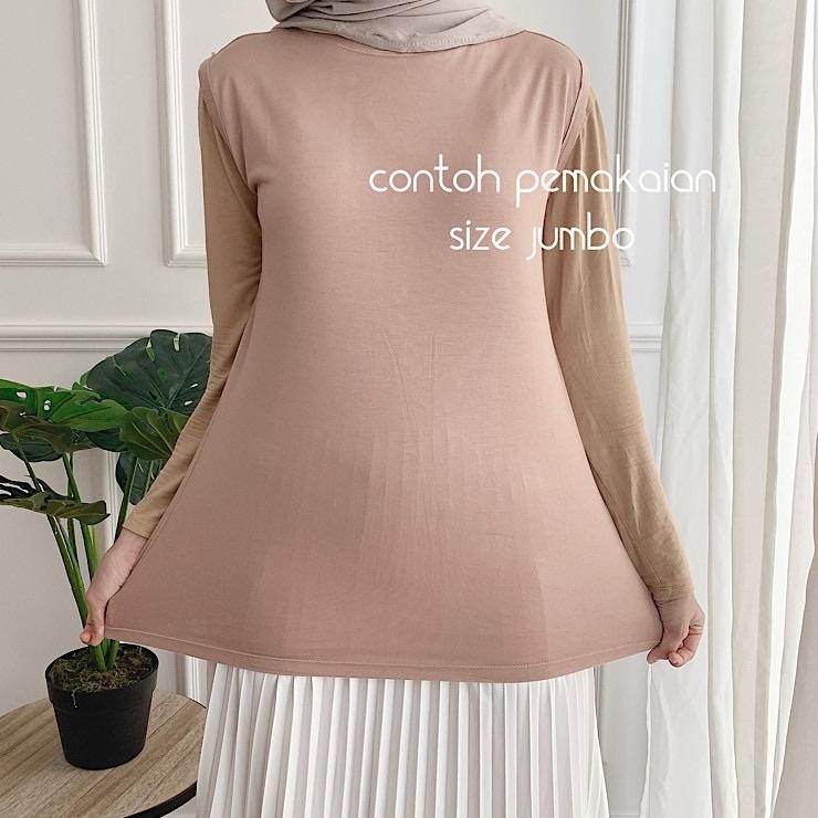 ♔ Manset Tanpa Lengan Inner Manset Buntung Kerah Tinggi Dalaman Buntung Kaos Daleman Wanita Manset B