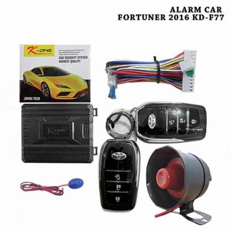 Alarm mobil fortuner 2016 KD f77