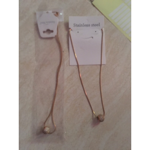 kalung plus liontin bulat permata