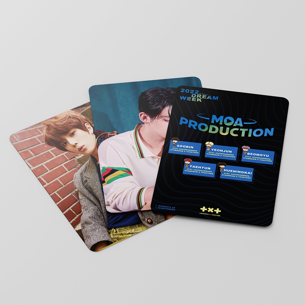 [kstuffind] TXT 2022 DREAM WEEK MOA PRODUCTION TOMORROW BY TOGETHER TUBATU PHOTOCARD LOMO CARD PHOTO KARTU FOTO PC MOA MURAH 54PCS PCS 54