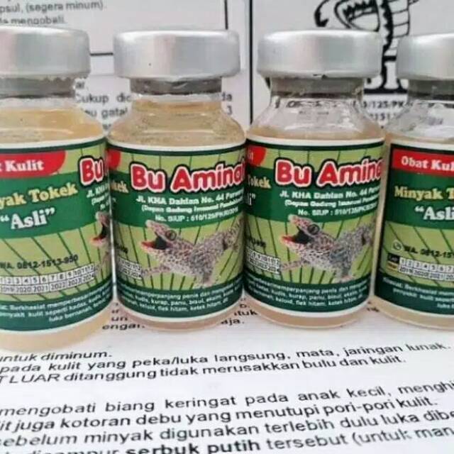Minyak Tokek ASLI "Bu Aminah" 10 ML @MENYEMBUHKAN GATAL-GATAL KULIT@