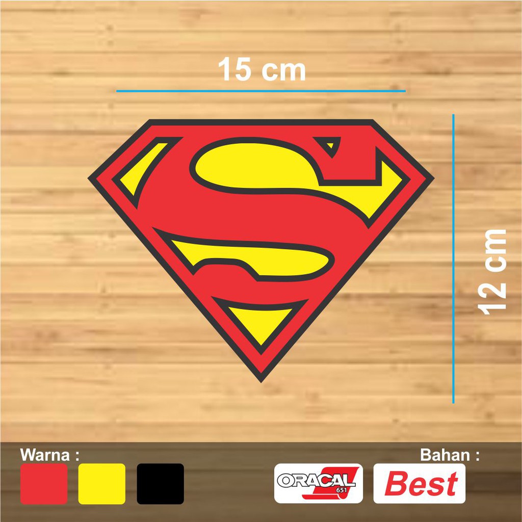 STIKER CUTTING SUPERMAN , AKSESORIS LAPTOP, MOTOR, DLL