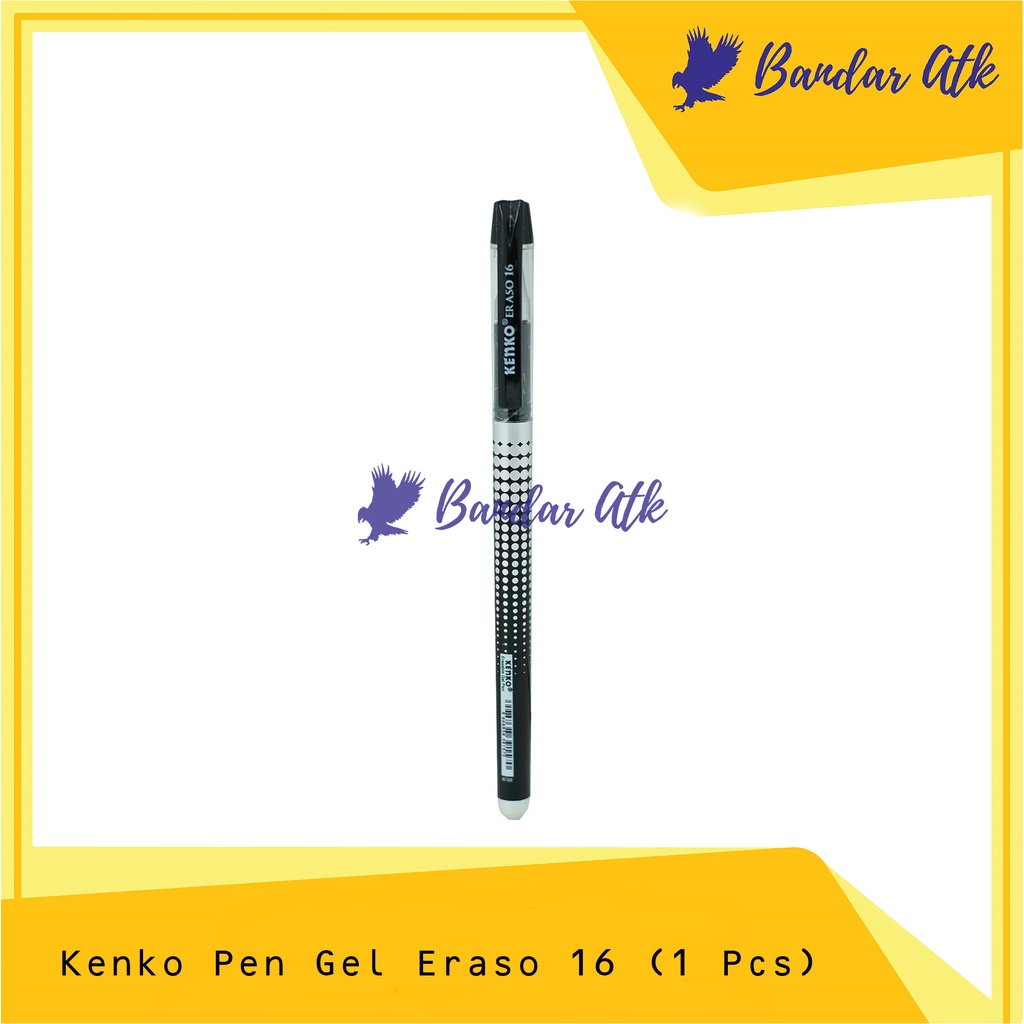 

KENKO Gel Pen ERASO 16 Pulpen Pena Black Bisa Dihapus [1 PCS]