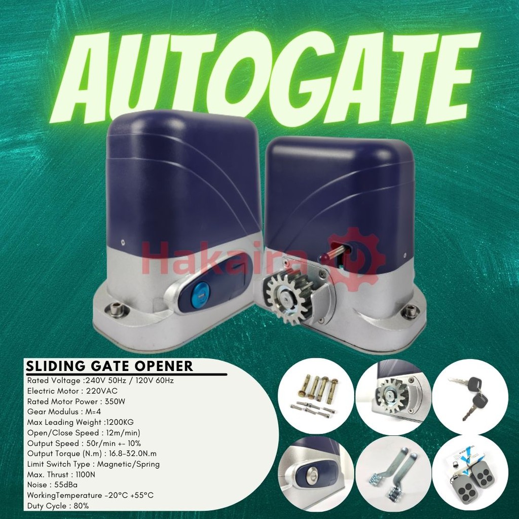 Autoga - sliding gate opener - smart gate - pembuka pagar otomatis