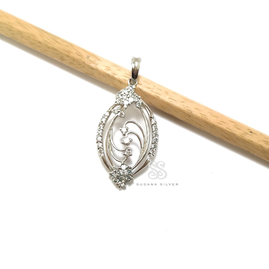 Liontin Kalung Perak Zircon Silver 925 Handmade Bali