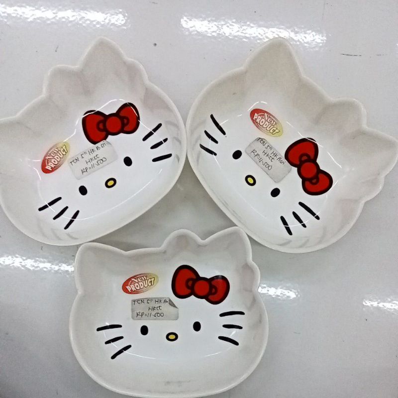 Mangkok Makan Anak Karakter Hello Kitty Putih