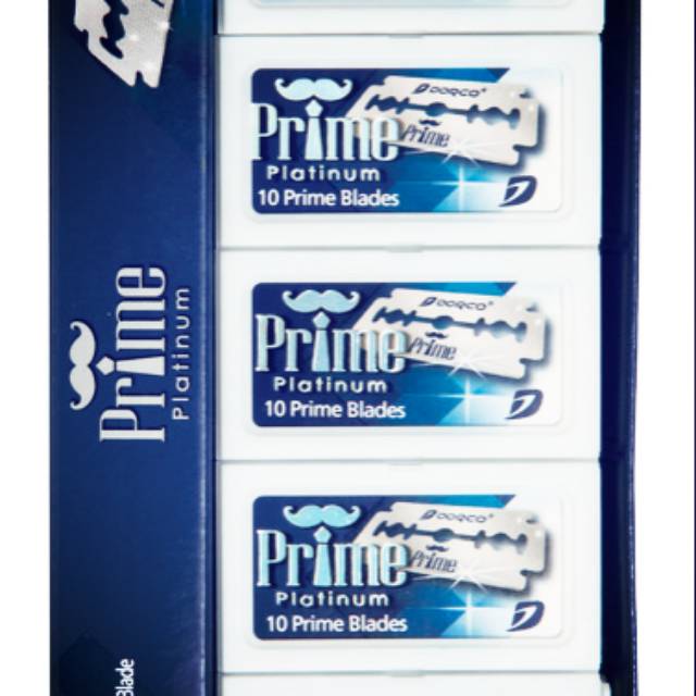 PISAU CUKUR DORCO PRIME (12X5) hangers  pisau cukur double coating.