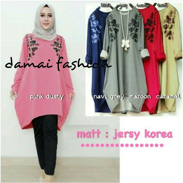 Terlaris jakarta - baju TUNIK muslim wanita DIRA - konveksi murah tanah abang