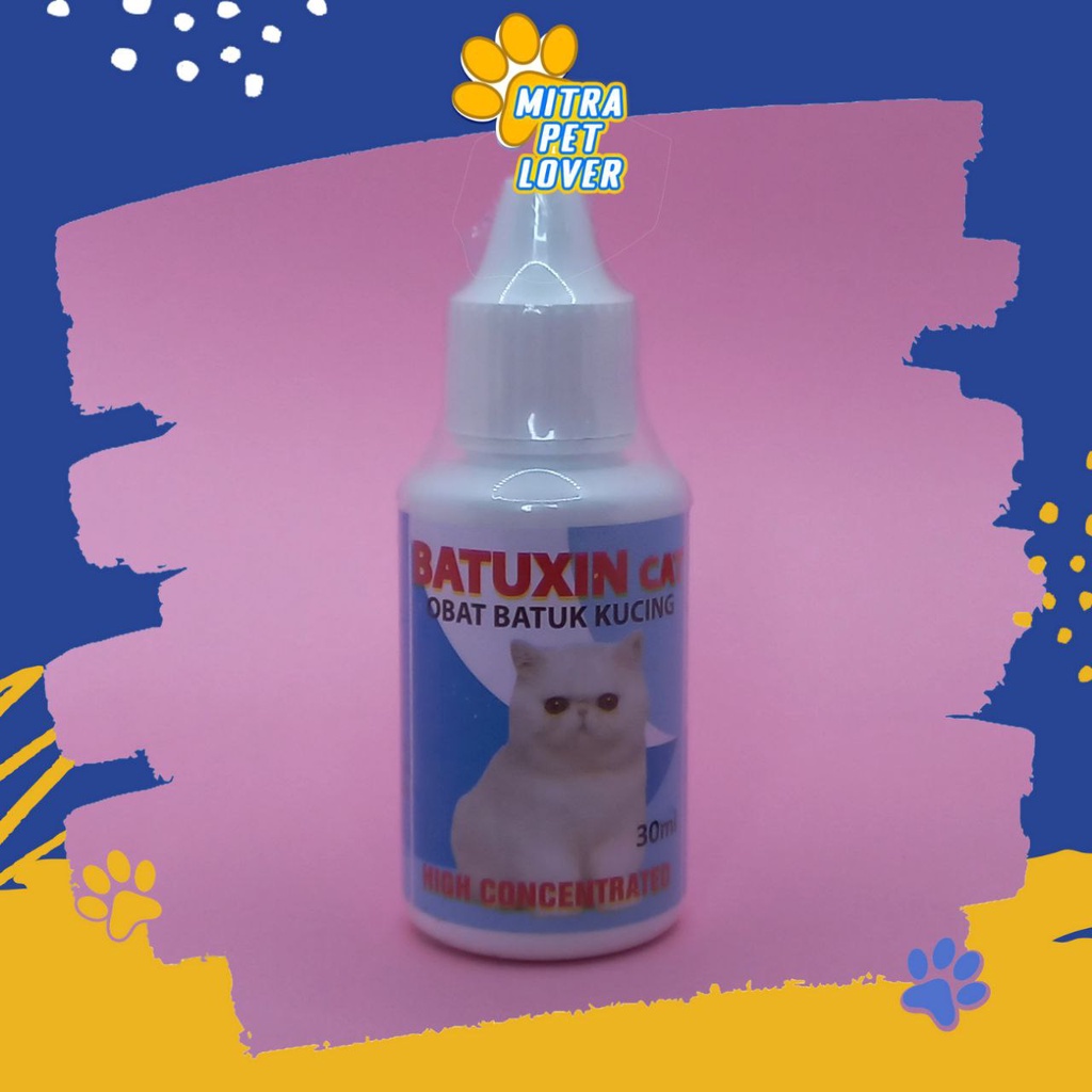 OBAT BATUK KUCING - BATUXIN CAT 30 ML - ATASI BATUK PILEK DEMAM SESAK NAFAS PILEK BERDAHAK BERSIN MATA MERAH INFEKSI ALERGI - MURAH GARANSI KUALITAS ASLI ORIGINAL - PET VETERINARY TAMASINDO OBAT &amp; VITAMIN TERNAK HEWAN BINATANG PELIHARAAN MITRAPETLOVER