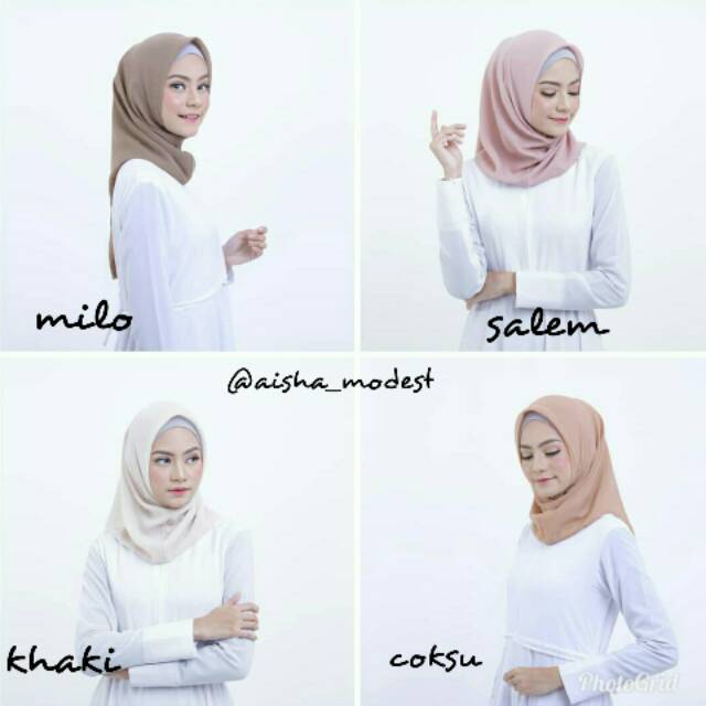 jilbab instan segitiga pendek