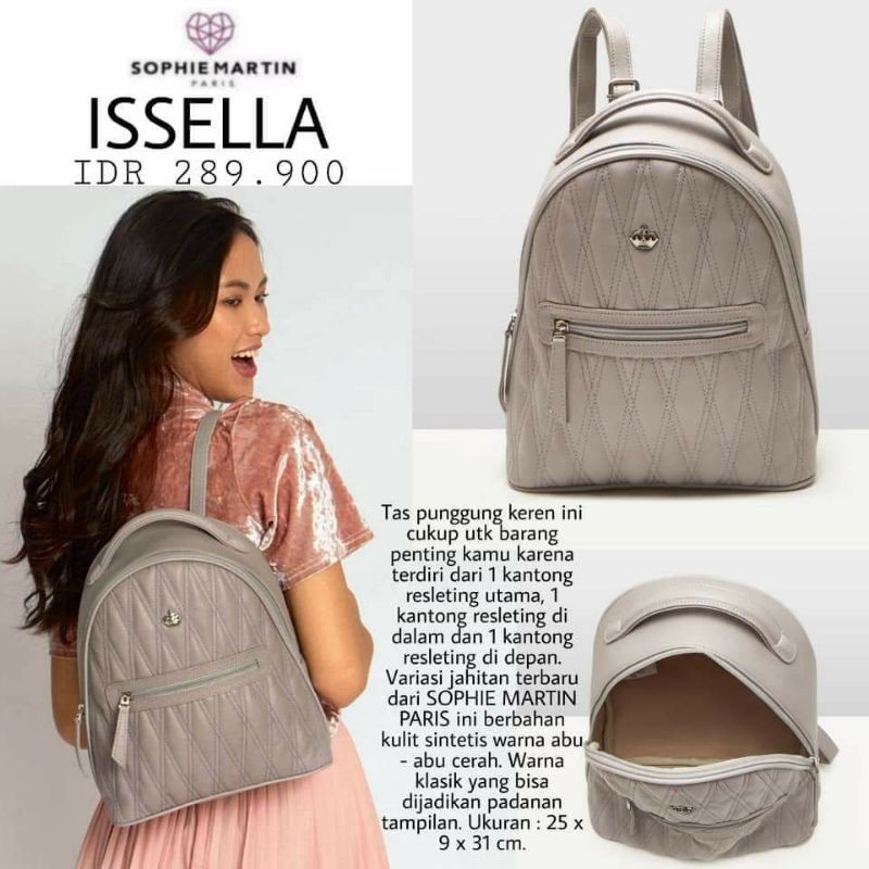 TAS RANSEL ORIGINAL SOPHIE PARIS ISSELLA BAG -T7831G3