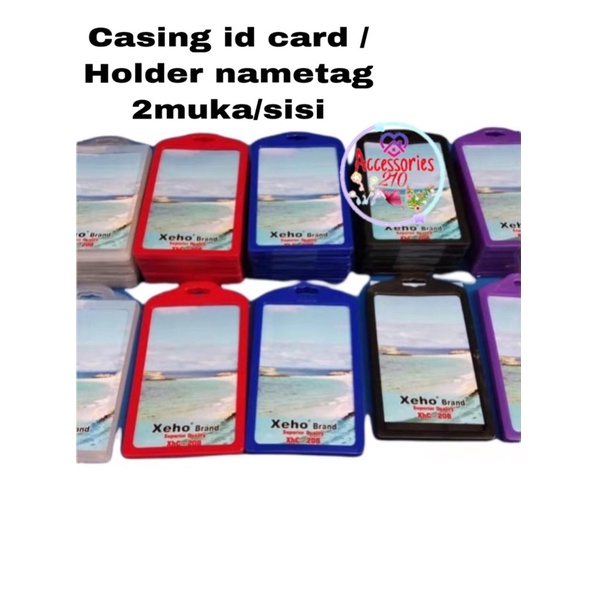 

5pcs casing id card holder / casing id card 2sisi / 2kartu