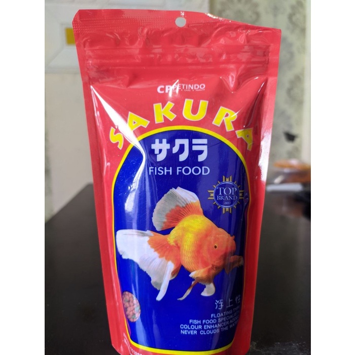 Pelet Ikan Hias Sakura 100Gr 100 Gram Pelet Pakan Ikan Koi Koki Floating Type