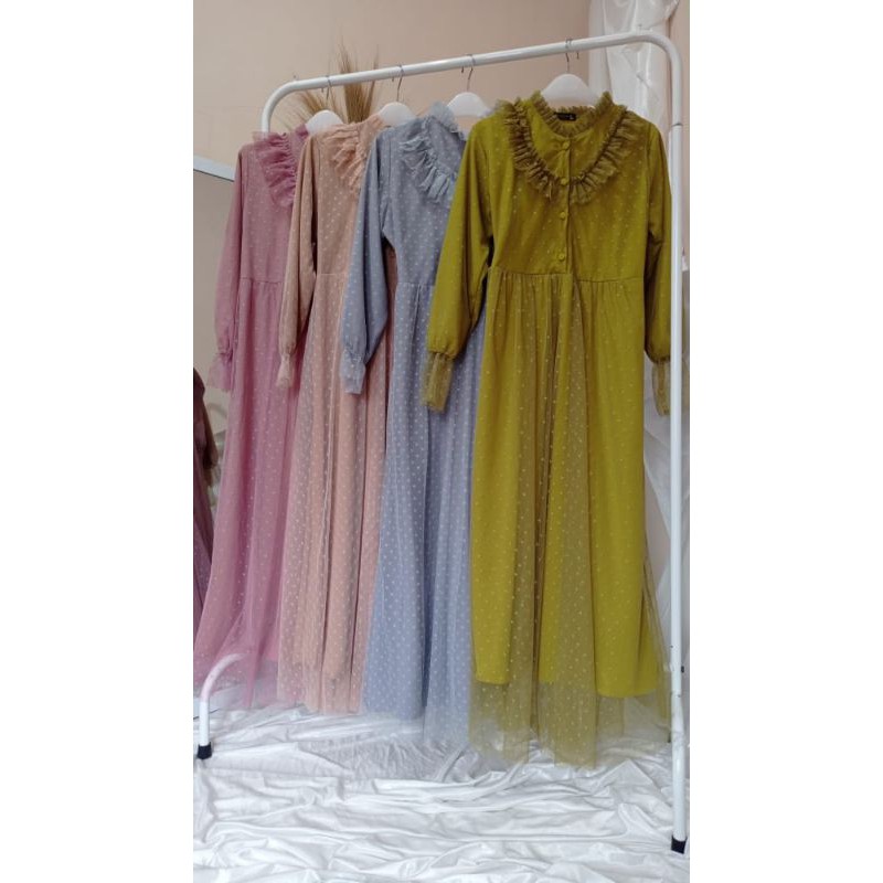 GAMIS TILE - FULL TILE - DRESS CANTIK MEWAH KONDANGAN - GAMIS LEBARAN (SIAP KIRIM)