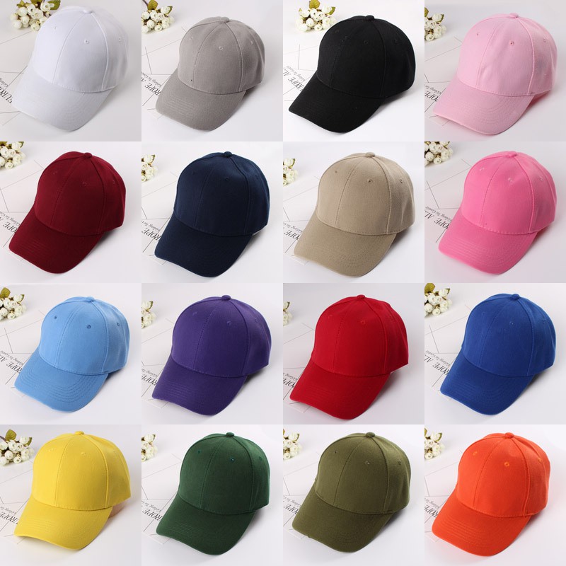 Topi Polos Dewasa Anak COD Distro Pria Wanita Baseball Gaya Korea