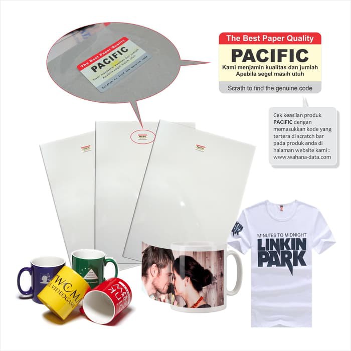 

Terlaris T-Shirt Transfer Paper in the dark isi 10 lembar Original