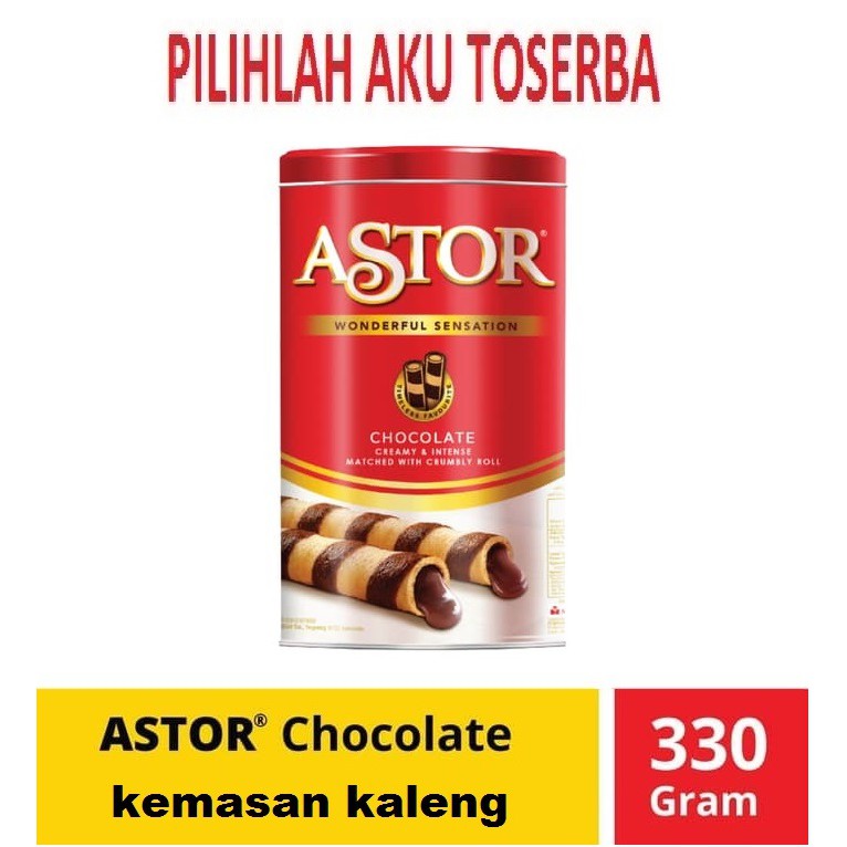 Astor Double Coklat 330 gr - Astor Kaleng - Astor Coklat Kaleng (HARGA PER KALENG)