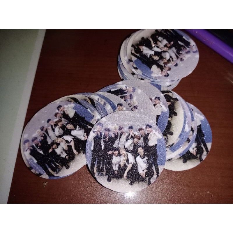 

[2 SISI] CUSTOM CIRCLE CARD KPOP GLITTER