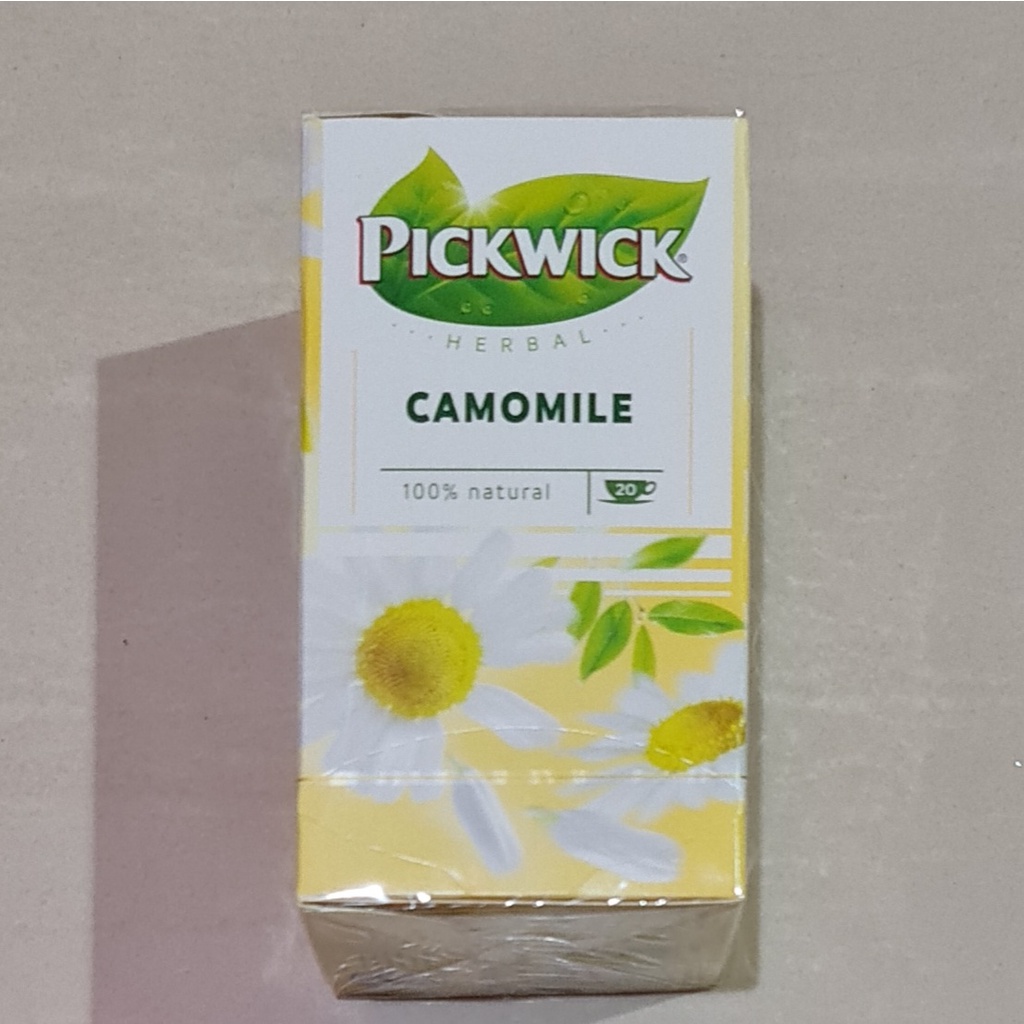 Teh Pickwick Herbal Tea Camomile 100% Natural 20 x 1.5 Gram