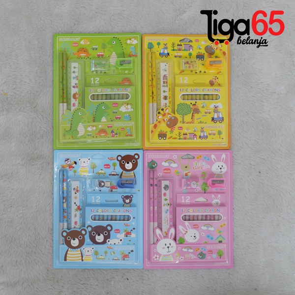 365 STATIONERY SET #40985 Buku &amp; Alat Tulis Anak / Karakter Fancy Gambar Lucu