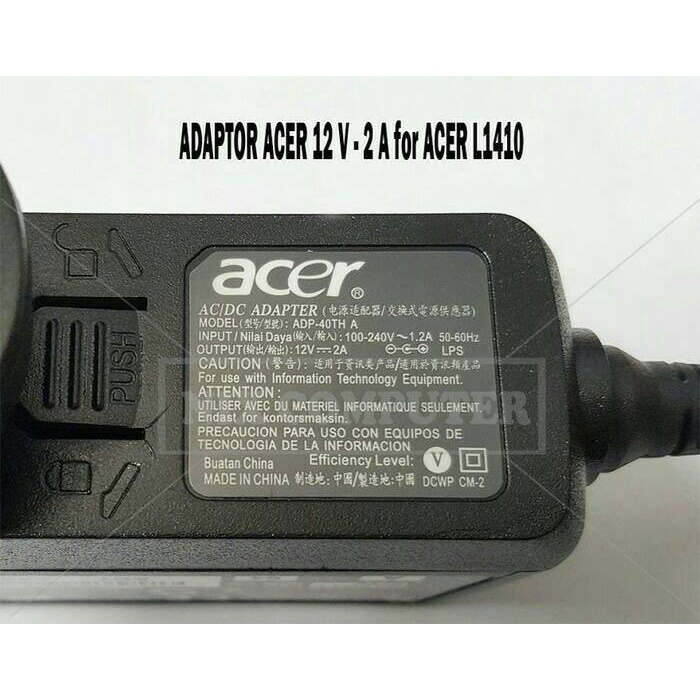 Adaptor Original For Acer L1410 12V - 2A