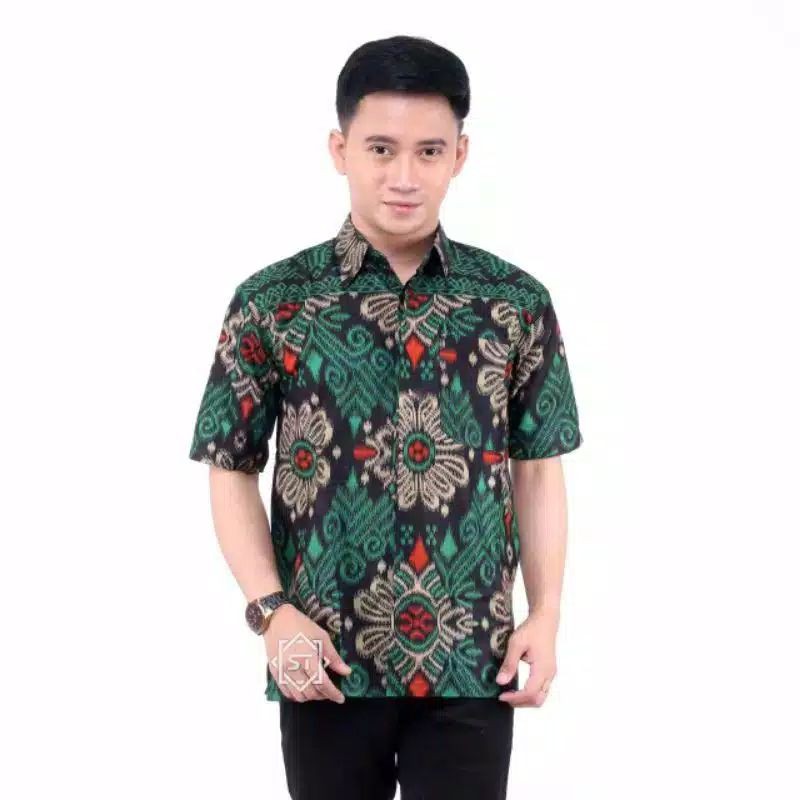 Hem batik lengan pendek size jumbo M L XL XXL 3XL 4XL 5XL