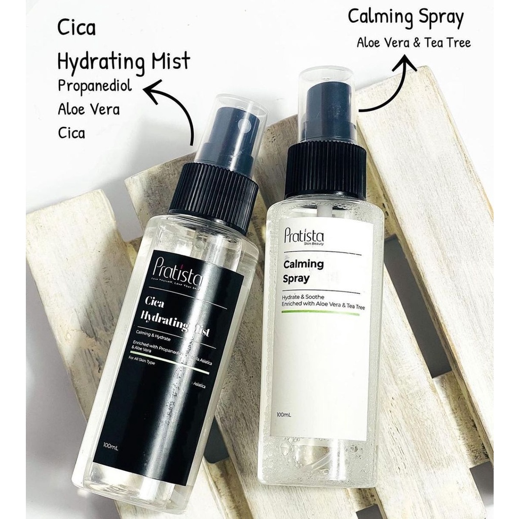 PRATISTA CALMING SPRAY CICA HYDRATING MIST FACE SPRAY HYALU TONER FACE SPRAY FACE MIST CALMING CICA SPRAY PRATISTA TONER 100ML | RETINOL RENEWAL SERUM 10ML 30ML BY PRATISTA SKINCARE SERUM RETINOL CALMING SPRAY PRATISTA.ID SERUM JERAWAT RETINOL VIRAL