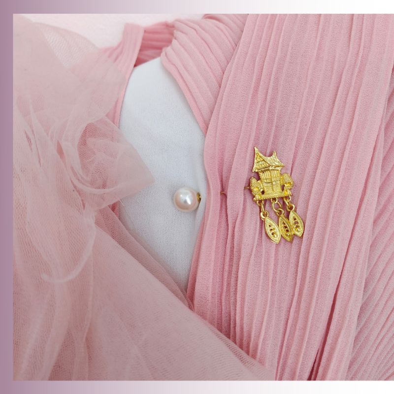 BROS TUSPIN HIJAB BENTUK ETNIK RUMAH ADAT / AKSESORIS HIJAB