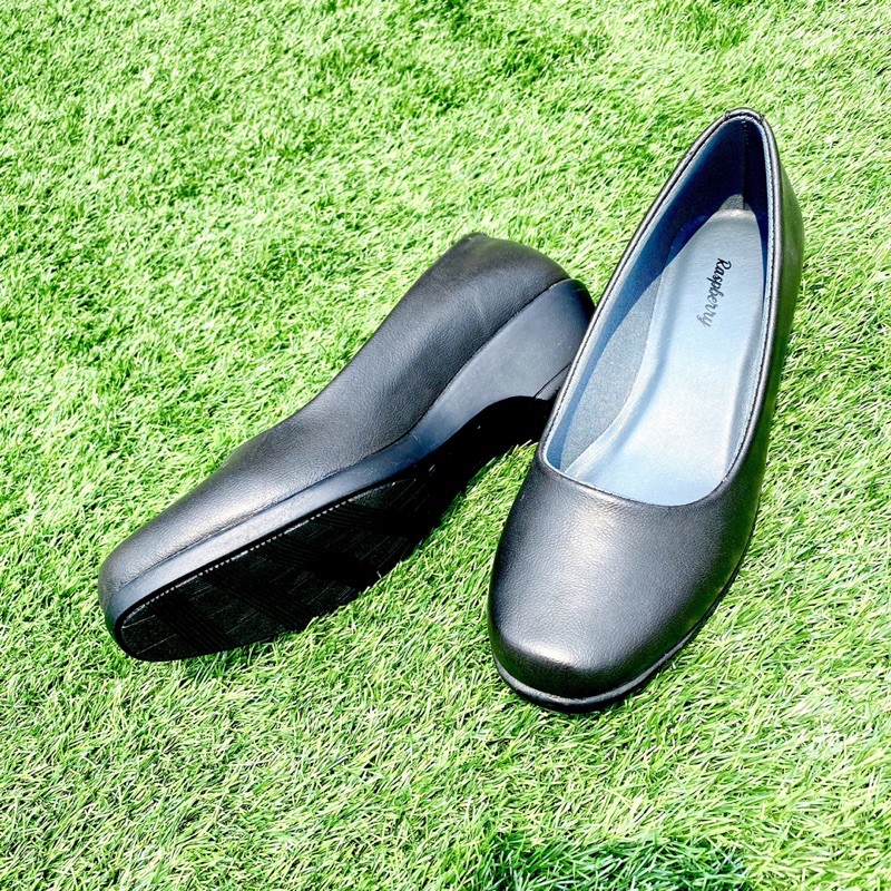 Sepatu pantofel wanita kerja PREMIUM fashion women shoe kulit PVC hak 3cm
