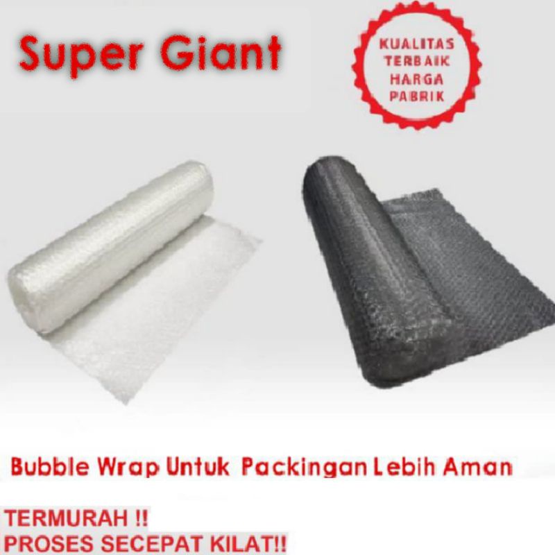 

Bubble Wrap Hitam & Putih untuk Packing per 1 pcs barang⭐ Supergiant⭐