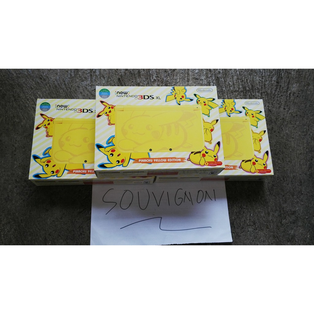 New 3DS XL Pikachu Yellow Limited Edition BNIB