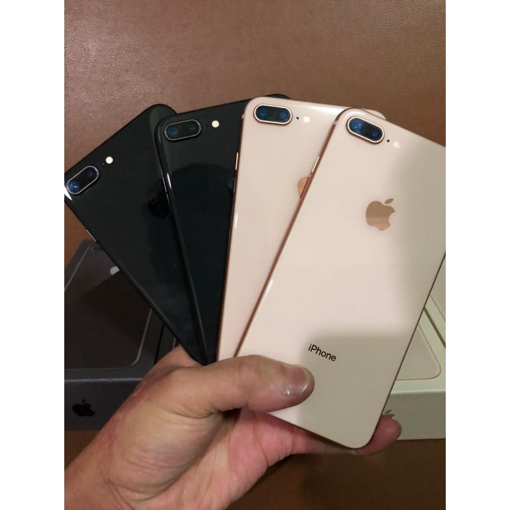 iPhone 8 Plus 256GB/64GB Second Bekas Fulset MULUS Apple 8+ 64/256 EX Inter Gold Red Silver Gray