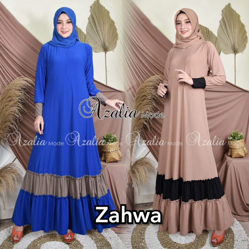 Gamis jersey ayu rempel bawah