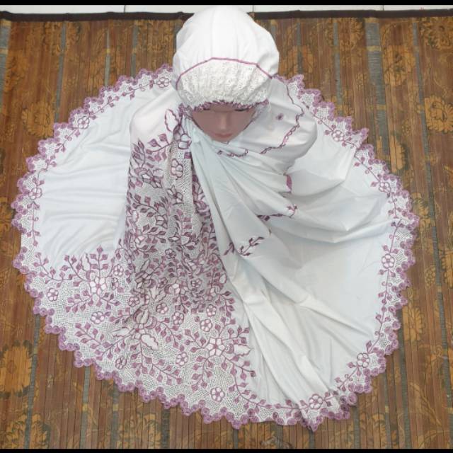 mukena kerancang bordir padang