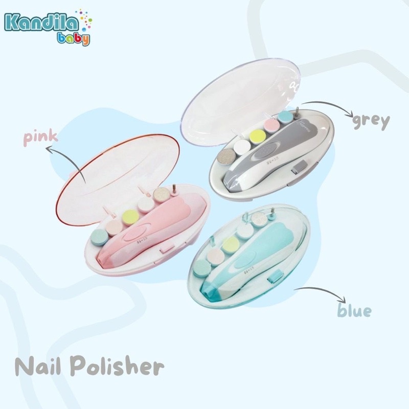 Kandila Baby Nail Trimmer Electric KDL008-4 - Kandila Gunting Kuku Bayi Dewasa Elektrik Kikir Kuku Bayi Nail Polish