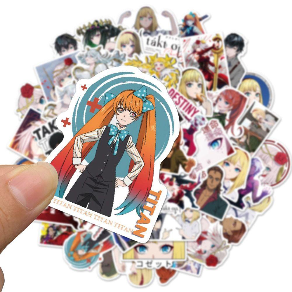 Lanfy Takt Op Destiny Decals Lucu Tahan Air Dekorasi Stiker Perekat Diri Koper Kartun Skateboard Graffiti Stiker