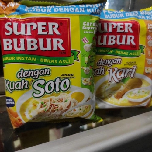 

SUPER BUBUR Instant Kuah Soto & Kari Pack 46gr